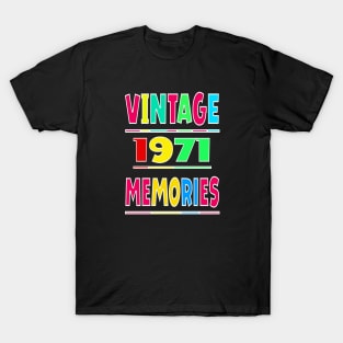 Vintage 1971 Memories T-Shirt